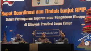 Rapat Koordinasi dan Tindak Lanjut APIP Dalam Penanganan Laporan atau Pengaduan Masyarakat di Wilayah Provinsi Jawa Timur